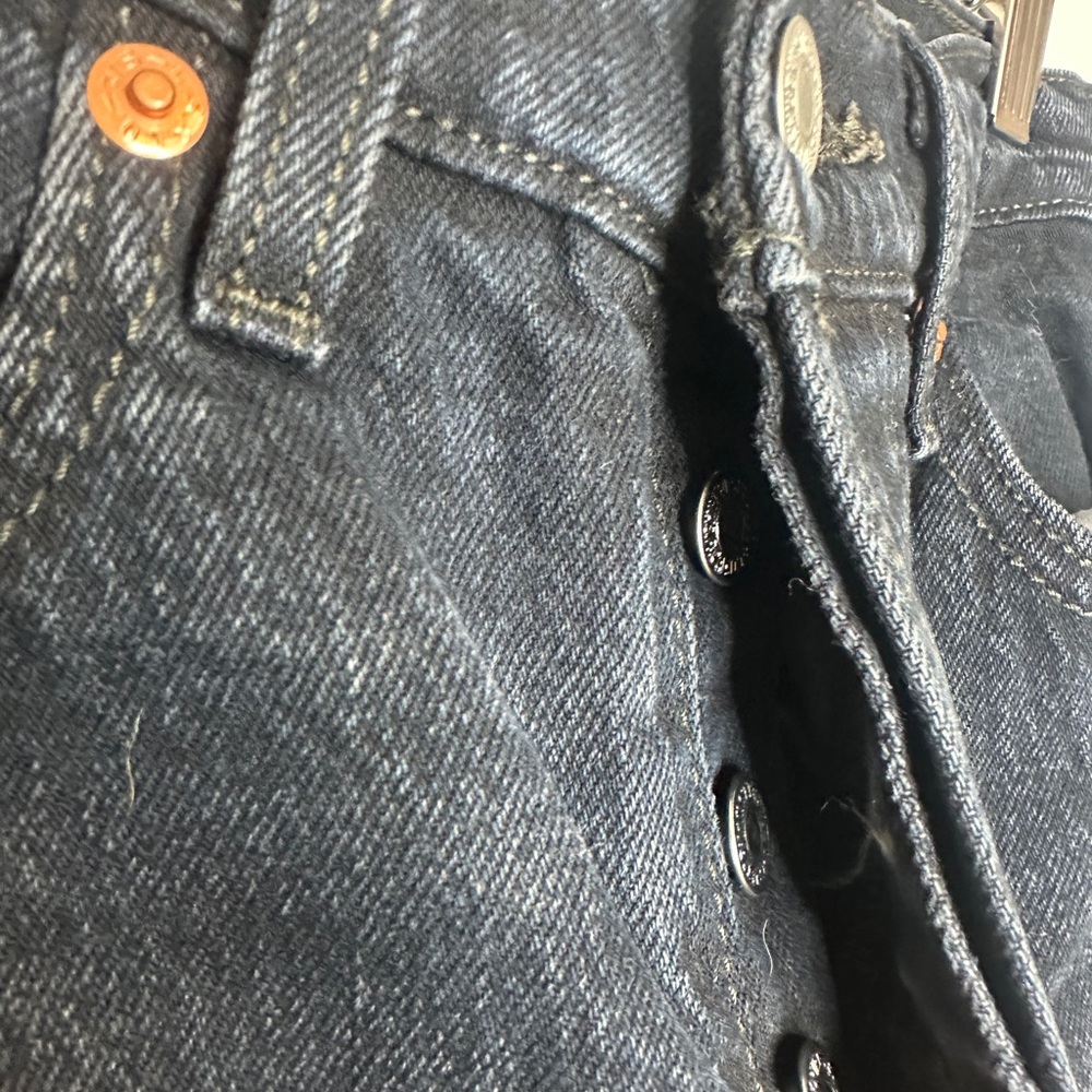 Levi’s Wedgie Classic Black Denim Jeans Size 25 Womens - Picture 3 of 6